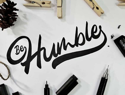 ‘ BE HUMBLE LETTERING ‘ branding brushlettering calligraphy classic customlogo design designbranding graphic design handlettering handmade lettering logo logoinspiration logotype retro sketch typography ui vintage vintagelogo