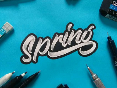 ‘ SPRING LETTERING ‘