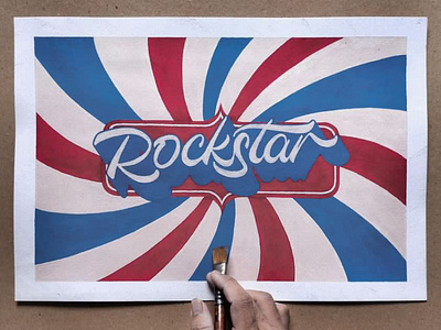 RETRO ROCKSTAR LETTERING