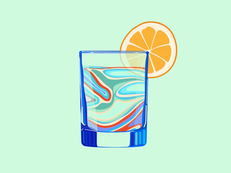 Lemonade glass illustration lemon lemonade summer