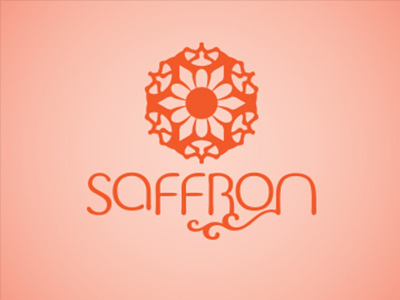 Saffron — Fine Dining Restaurant Logo brand design graphic identity logo