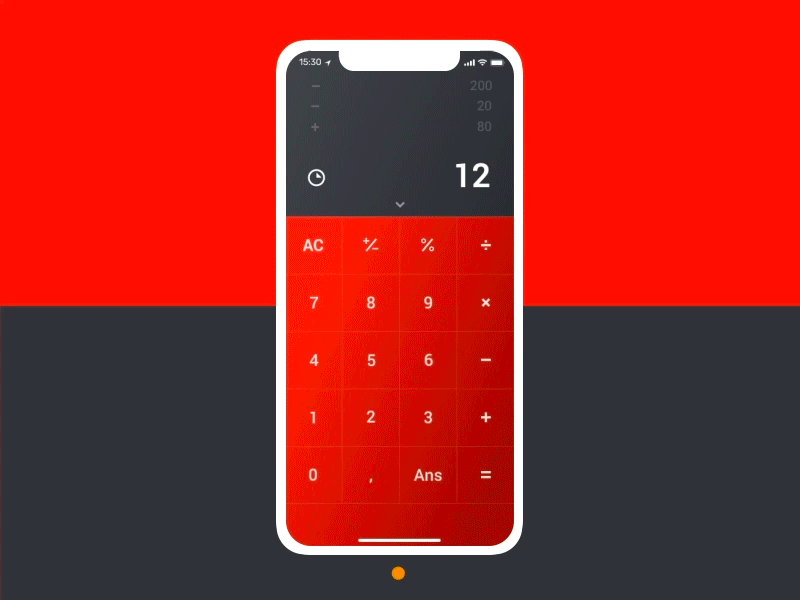 DailyUI #4 - Calculator calculator ui chill dailyui iphonex principle prototype sketchapp transition ui