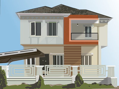 The House art building building illustration graphics home house illustration illustrations vector vector illustration visual art