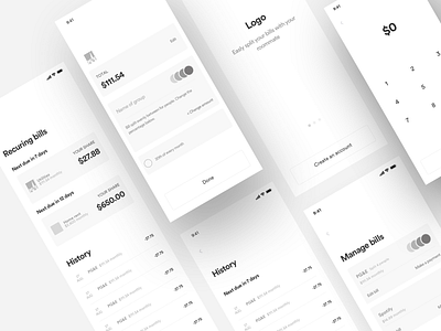 Wireframe - Finance App