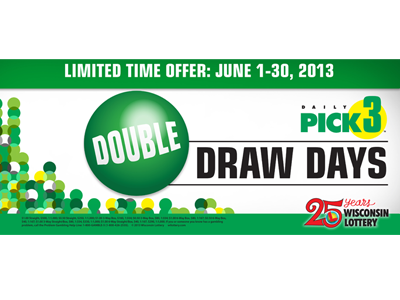 WI Lottery - Double Draw Days advertising double draw days hyconnect lottery nhammonddesign nick hammond nick hammond design nick hammond dribbble nickhammonddesign.com terminal topper wi wi lottery