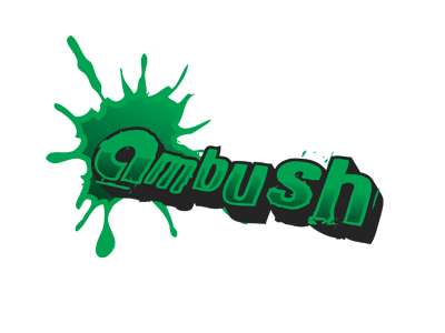 Ambush Logo Redesign branding logo logo design nhammonddesign nick hammond nickhammonddesign.com paintball paintball field paintball logo paintball logo design