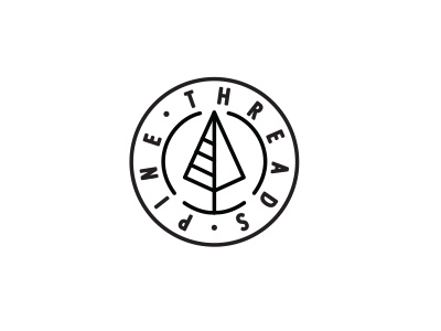 Pine Threads WIP nickhammonddesign.com nick hammond design nick hammond nhammonddesign logo design logo tree pine tree pine threads