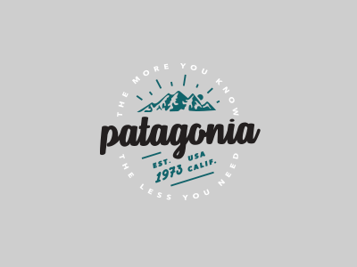 The More You Know nickhammonddesign.com nhammonddesign nick hammond design nick hammond tshirt typography mountains mountain lockup outdoor patagonia