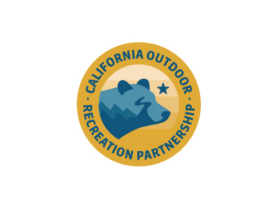 California Outdoor Recreation Partnership (CORP) Logo california outdoor recreation outdoor recreation partnership recreation partnership california outdoor corp nickhammonddesign.com nhammonddesign nick hammond design nick hammond bear recreation logo outdoor california