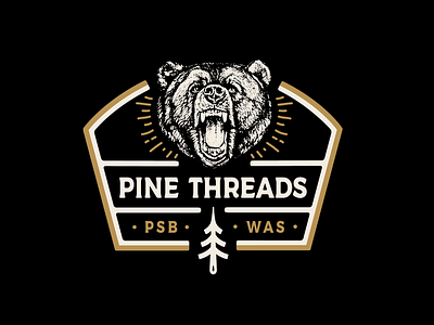 Pine Threads Bear Crewneck