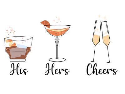 Wedding Cocktail Icons