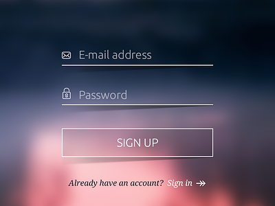 Daily UI Day #1 daily ui sign up ui