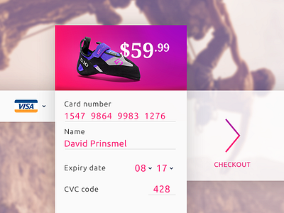 Daily UI Day #2 credit card daily ui ui