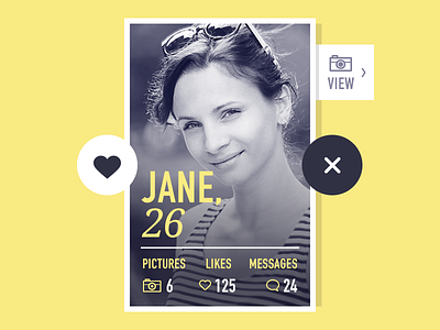 Daily UI Day #6 card daily ui dating app profile