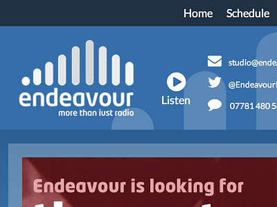 Endeavour Radio Website