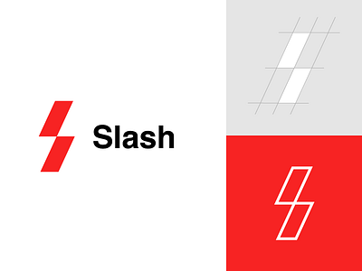 Slash Logo action blue brand branding colors create creative logo move portfolio stats white