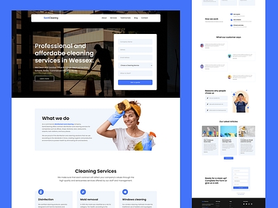 SanitCleaning - Cleaning Service Landing page