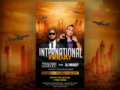 International Friday | Flyer arabic design dubai flyer graphic design international night club photoshop post