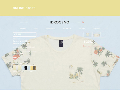 IDROGENO - Online Store color fashion idrogeno minimalist product simple store summer web