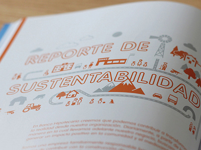 Sustainability Report for a Bank design editorial iconography icons minimalism simple