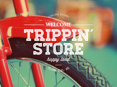 Trippin´ Store brand logo shop store typography web