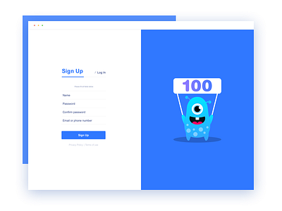 Log In illustration ui