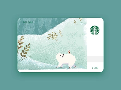 Starbucks card illustration