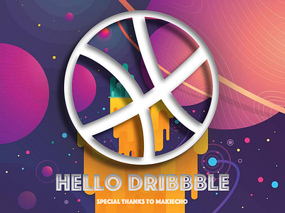 Hello Dribbble - First Shot dribbble invite first shot hello dribbble