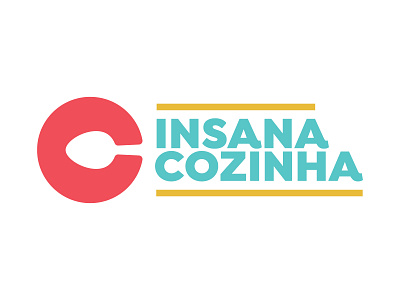 insana cozinha brand branding color cooking design logo spoon