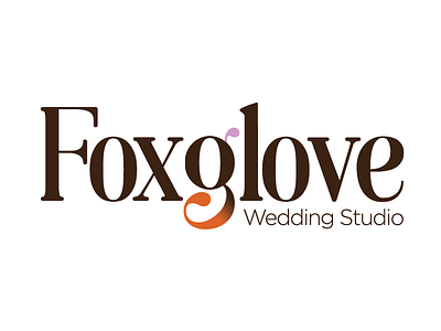 Foxglove brand logo wedding