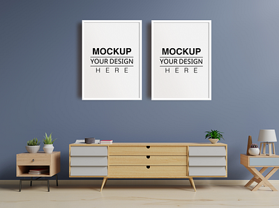 Tv Cabinet, Wall Art Mockup design graphic design illustration interior mockup photo mockup poster frame mockup