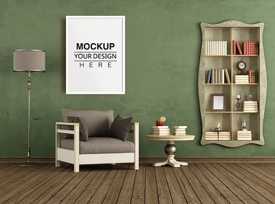 Wall Art Mockup design graphic design illustration interior mockup photo mockup poster frame mockup