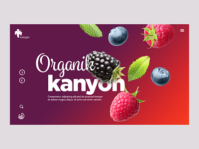 Kanyon Shopping Center - Main Page 3d animation app branding design fruit graphic design illustration kanyon landing page logo main page motion graphics product manager product meneger ui ux vector web website