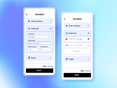 Daily UI :: 002 Credit Card Checkout app dailyui design graphic design ui ux