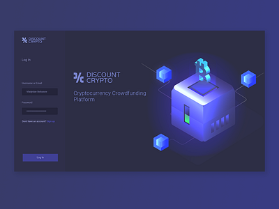 Crowdfunding cryptocurrency platform 1 2d app clean color crypto currency design flat graphic design illustration minimal platform simple ui ux vector web website