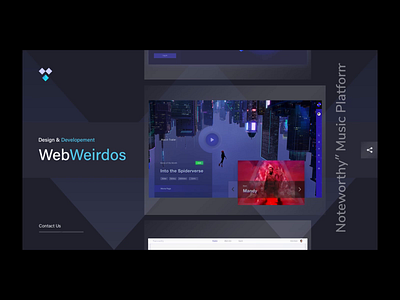 Project Page. "Web Weirdos" agency animation clean color design logo minimal motion portfolio simple ui ux web website