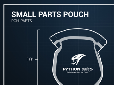 Small Parts Pouch Blueprint blueprint illustration pouch product product animation still video