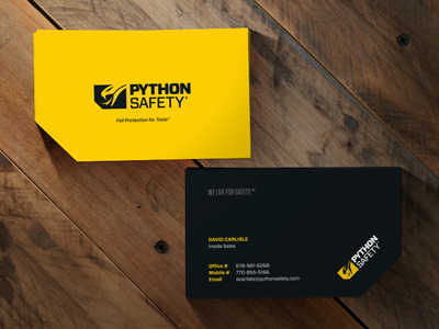 Python Safety Business Cards