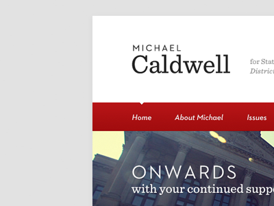 Onwards caldwell michael caldwell politics web design