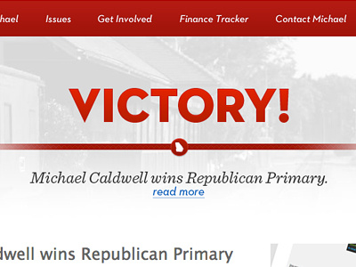 Victory (Caldwell for House) caldwell for house election michael caldwell political campaign politics victory