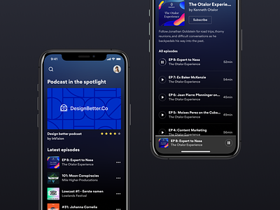 Podcast App - Concept app music music art music player player podcast spotify subscribe