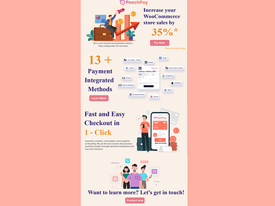 Peachpay Email Marketing Template branding design graphic design illustration