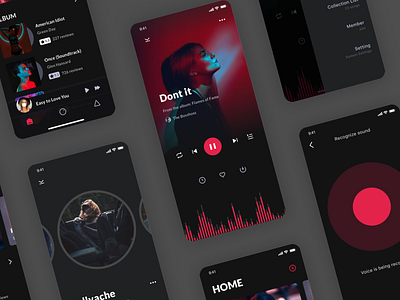 Music App album cover app art design mobile music ui ux