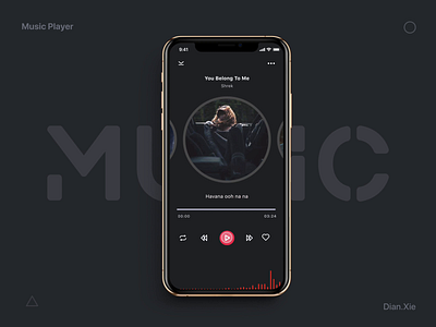 Music Player Animation album animation app black cool dark dynamic list music plaer ui