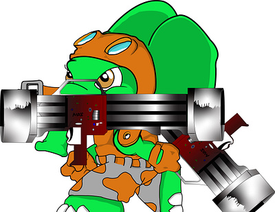 Elephant With Guns 3d adobe illustrator adobe photoshop animals character character design characters dangerous elephant fire game assets game character game icons illustration nft pixel art pixel character png vector tracing war