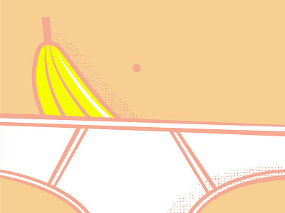 Banana banana illustration knickers quoi screenprinting underwear