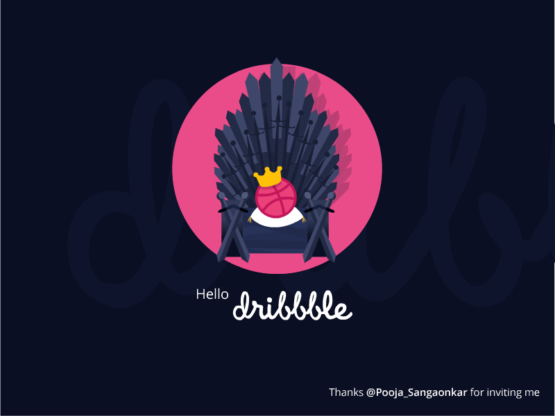 Hello Dribbble animation art design icon illustration illustrator logo ui vector web