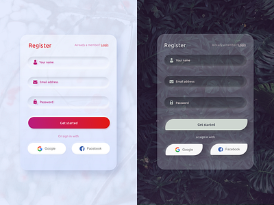 "Registration Form" soft ui app character clean design flat graphic design icon lettering minimal mobile type ui ux web website