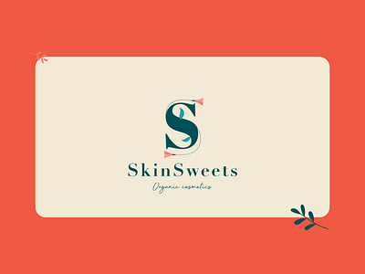 "SkinSweets" organic cosmetics product logo design