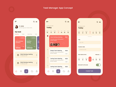 Daily Task Manager App Concept